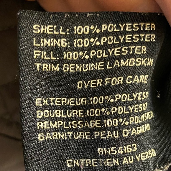 Cole Haan jacket quilted belted grey zip up women Medium - Picture 12 of 13